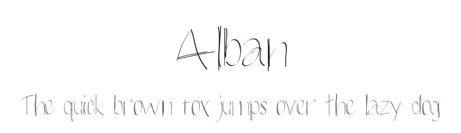 Alban by crealbook — Script Handwritten Font