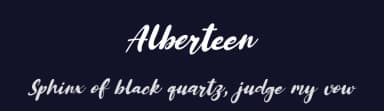 Alberteen by Kong Font — Script Handwritten Font — thumbnail 2