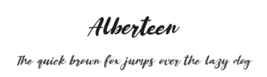Alberteen by Kong Font — Script Handwritten Font — thumbnail 1