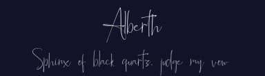 Alberth by Beningtype by. Letteratom — Script Handwritten Font — thumbnail 2