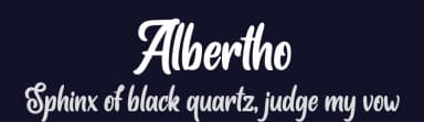 Albertho by NJ Studio — Script Handwritten Font — thumbnail 2