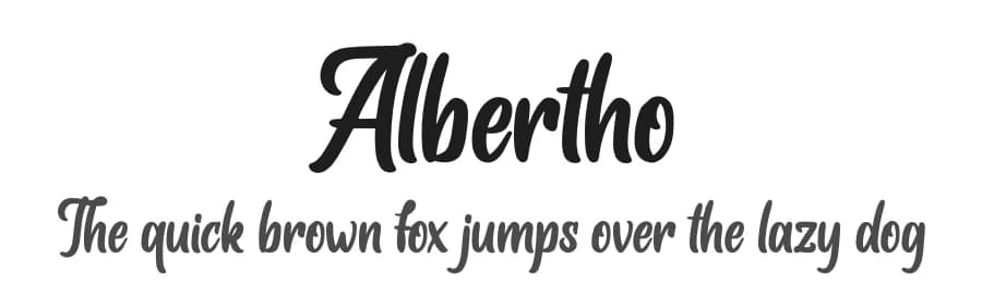 Albertho by NJ Studio — Script Handwritten Font