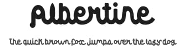 Albertine by paintblack — Script Handwritten Font — thumbnail 1