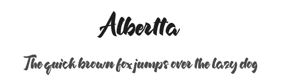 Albertta by Pineungtype Missinklab — Script Handwritten Font