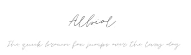 Albiol by Mr. Typeman — Script Handwritten Font — thumbnail 1