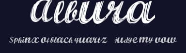 Albura by Virgilio Cortez — Script Handwritten Font — thumbnail 2
