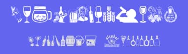 Alcohol by Woodcutter — Dingbats Font — thumbnail 3