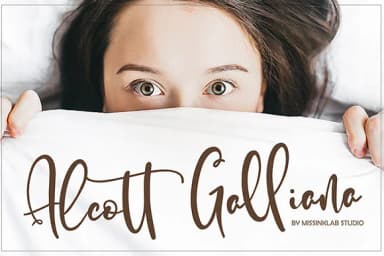 Alcott Ghalliana Font by Pineungtype & Missinklab — Script Handwritten Font — thumbnail 1