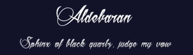 Aldebaran by dcoxy - Greg Medina — Script Handwritten Font — thumbnail 2