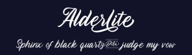 Alderlite by Ditatype — Script Handwritten Font — thumbnail 2