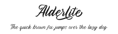 Alderlite by Ditatype — Script Handwritten Font — thumbnail 1