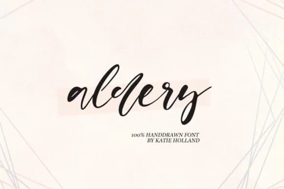 Aldery Font by Katie Holland — Script Handwritten Font