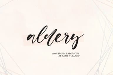 Aldery Font by Katie Holland — Script Handwritten Font — thumbnail 1