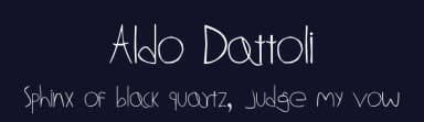 Aldo Dattoli by Aldo Dattoli — Script Handwritten Font — thumbnail 2