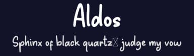 Aldos by Denny Subagja — Script Handwritten Font — thumbnail 2