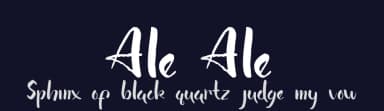 Ale Ale by Nariswari Creative — Script Handwritten Font — thumbnail 2
