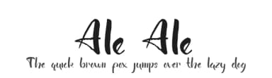 Ale Ale by Nariswari Creative — Script Handwritten Font — thumbnail 1