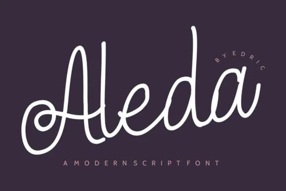 Aleda Font by EdricStudio — Script Handwritten Font