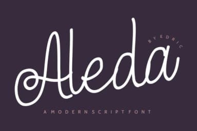 Aleda Font by EdricStudio — Script Handwritten Font — thumbnail 1