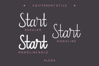 Aleda Font by EdricStudio — Script Handwritten Font — thumbnail 3