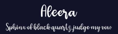 Aleera by niyos — Script Handwritten Font — thumbnail 2