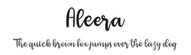 Aleera by niyos — Script Handwritten Font — thumbnail 1