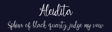 Aleidita by Jaime Rangel Castro — Script Handwritten Font — thumbnail 2