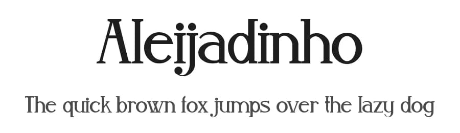 Aleijadinho by Matias Romero — Serif Font