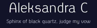 Aleksandra C by The Shevchuk — Sans Serif Font — thumbnail 2