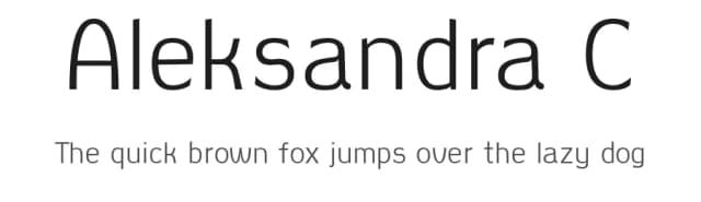 Aleksandra C by The Shevchuk — Sans Serif Font