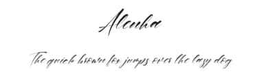 Alenha by Pineungtype Missinklab — Script Handwritten Font — thumbnail 1