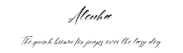 Alenha by Pineungtype Missinklab — Script Handwritten Font