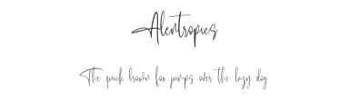 Alentropics by Maulana Creative — Script Handwritten Font — thumbnail 1