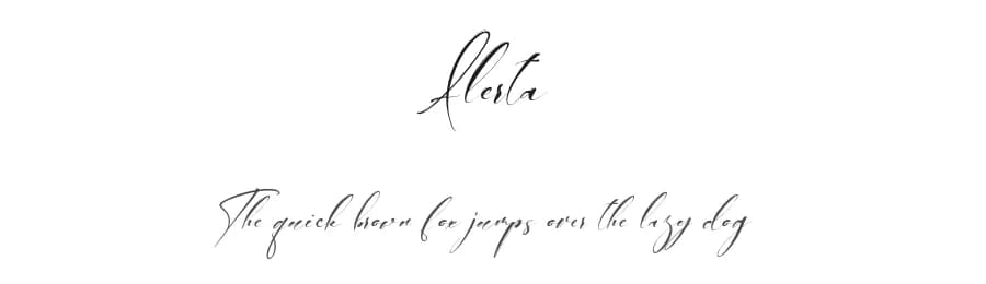 Alerta by Pineungtype Missinklab — Script Handwritten Font