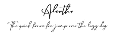 Alertho by Vunira Design — Script Handwritten Font — thumbnail 1