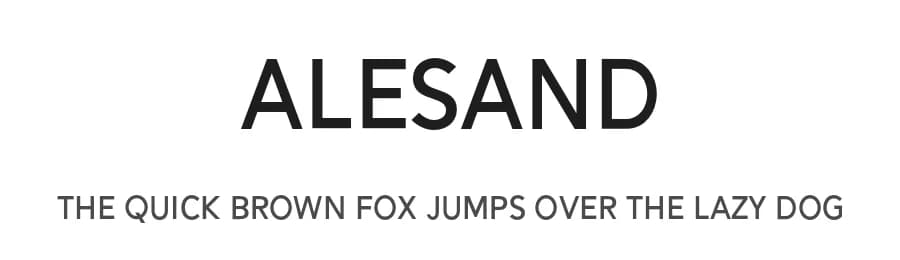Alesand by Solidtype — Sans Serif Font