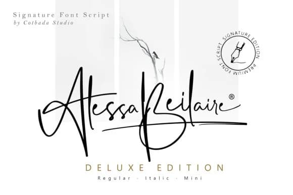 Alessa Beilaire Font by Cotbada Studio — Script Handwritten Font