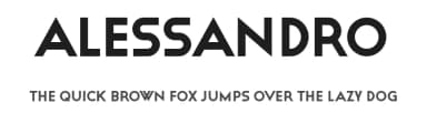 Alessandro by Vladimir Nikolic — Sans Serif Font — thumbnail 1