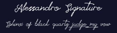Alessandro Signature by Rissyletter Studio — Script Handwritten Font — thumbnail 2