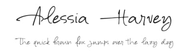 Alessia Harvey by Letterhend Studio — Script Handwritten Font — thumbnail 1