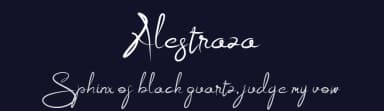 Alestraza by Rometheme Std — Script Handwritten Font — thumbnail 2