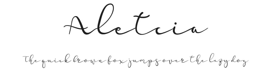 Aletcia by Pineungtype Missinklab — Script Handwritten Font