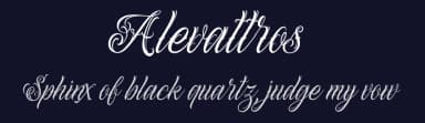 Alevattros by ilhamtaro — Script Handwritten Font — thumbnail 2