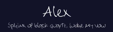 Alex by Alexander Sanchez — Script Handwritten Font — thumbnail 2
