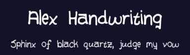 Alex Handwriting by Alex — Script Handwritten Font — thumbnail 2