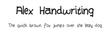Alex Handwriting by Alex — Script Handwritten Font — thumbnail 1