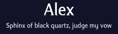 Alex by K-Type — Sans Serif Font — thumbnail 2