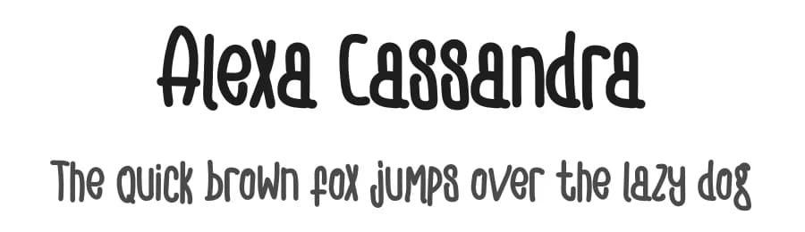 Alexa Cassandra by Eddy Goodboy — Script Handwritten Font