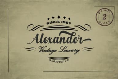 Alexander Font by Analogous — Script Handwritten Font — thumbnail 1
