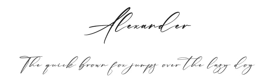 Alexander by Letterena Studios — Script Handwritten Font